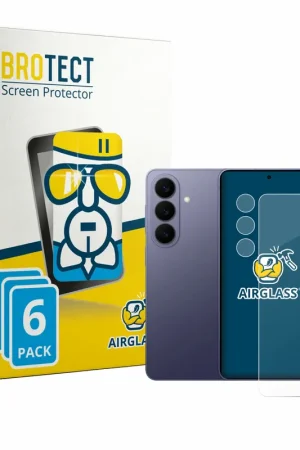 6 Pièces BROTECT AirGlass Protection d'écran en verre pour Samsung Galaxy S26 Enterprise Edition (Avant+Caméra) Livraison Express