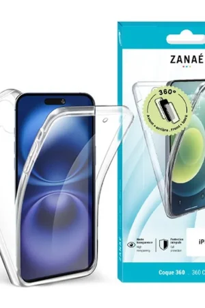 Coque 360 pour iPhone 16 Transparent Vente Flash