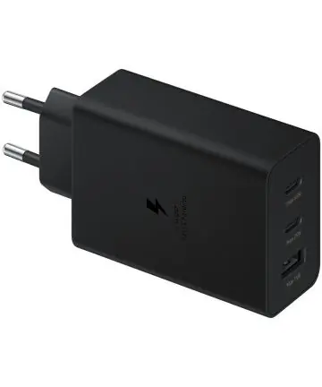 Petit Prix Chargeur maison triple USB A+C+C 65W Ultra rapide d'origine Samsung (noir)