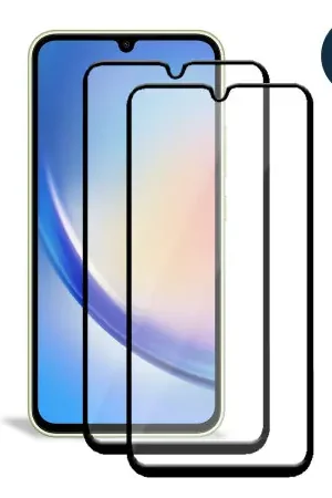Olixar Two Pack of Tempered Glass Screen Protectors - For Samsung Galaxy A34 5G Expédition Rapide