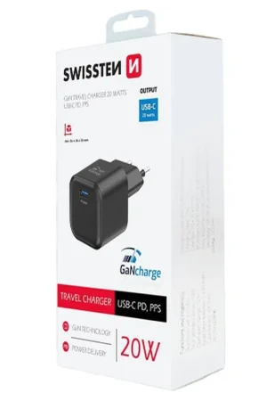 Prix Choc Chargeur USB-C Power Delivery 20W Noir