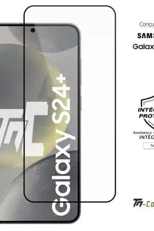 Samsung Galaxy S24 Plus - Verre trempé intégral Protect - Noir - TM-Concept® Acheter En Ligne