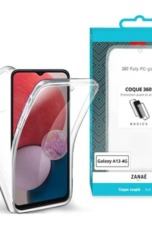 Super Prix Coque 360 pour Galaxy A04s et A13 Transparente
