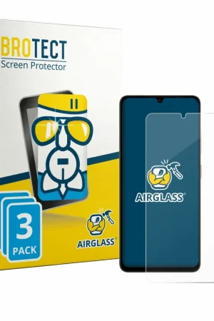 Meilleur Prix 3 Pièces BROTECT AirGlass Protection d'écran en verre pour ZTE Blade A76
