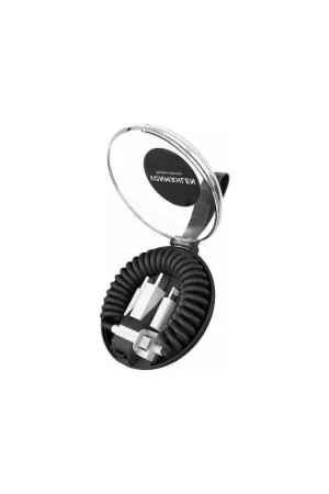 Câble All-in-One USB A / microUSB & USB C & Lightning 2.4A 50cm MFI FastCharge 12W Noir - Vonmählen Dernier Modèle