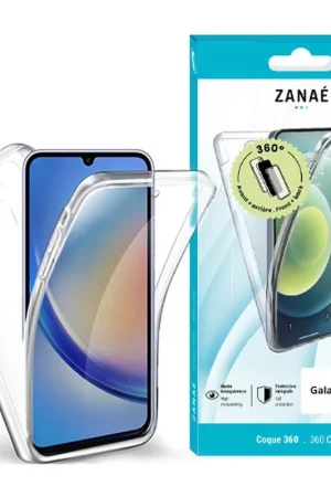 Coque 360 pour Galaxy A34 5G Transparent Populaire