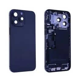 Pas Cher Vitre Arrière + Châssis + Batterie iPhone 15 Pro Max Titane Noir - Origine démonter