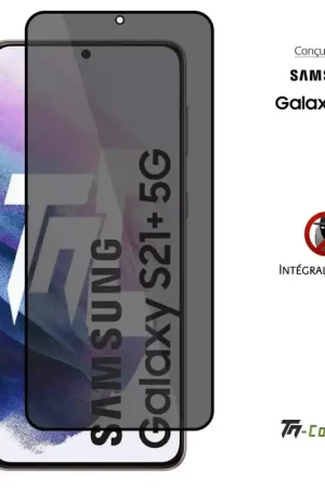 Samsung Galaxy S21 Plus - Verre trempé Anti-Espions - Intégral Privacy - TM-Concept® Soldes