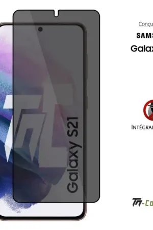 Remise Samsung Galaxy S21 - Verre trempé Anti-Espions - Intégral Privacy - TM-Concept®