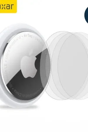 Marque Olixar Clear Apple AirTags Anti-Scratch Protectors - Four Pack