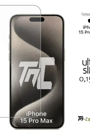 Acheter En Ligne Apple iPhone 15 Pro Max - Verre trempé Ultra Slim 0,15 mm - TM-Concept®