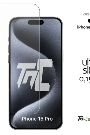 Bon Plan Apple iPhone 15 Pro - Verre trempé Ultra Slim 0,15 mm - TM-Concept®