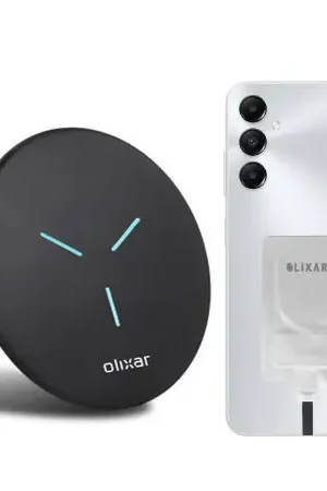 Livraison Express Olixar 15W Wireless Charger Pad & USB-C Wireless Charger Adapter - For Samsung Galaxy A05
