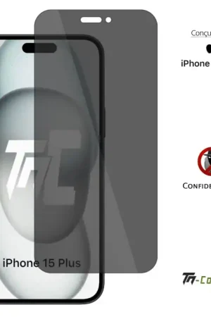 Apple iPhone 15 Plus - Verre trempé Anti-Espions - TM-Concept® Commande En Gros