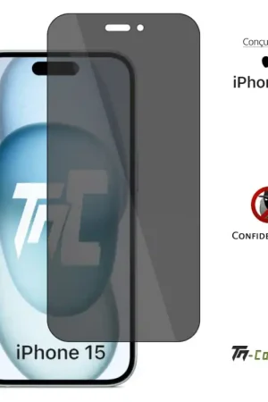 Bon Plan Apple iPhone 15 - Verre trempé Anti-Espions - TM-Concept®