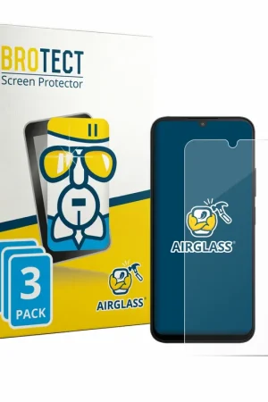 3 Pièces BROTECT AirGlass Protection d'écran en verre pour Xiaomi Poco C81 Authentique