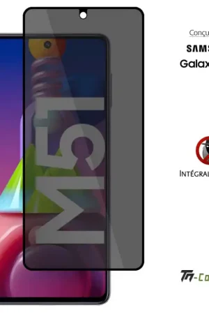 Achetez Aujourd’hui Samsung Galaxy M51 - Verre trempé Anti-Espions - Intégral Privacy - TM-Concept®