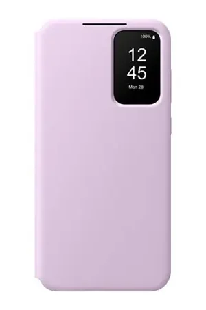 Official Samsung Lavender Smart View Wallet Case - For Samsung Galaxy A35 5G Offre Spéciale