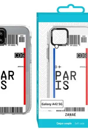 Coque billet d'avion pour Galaxy A42 5G Transparent Usine Directe