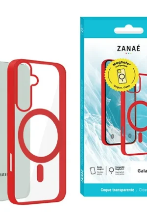 Promotion Saisonnière Coque Compatible MagSafe Galaxy S25 Rouge
