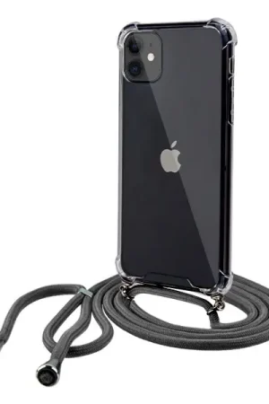 Solde ShieldCase Coque antichoc avec cordon iPhone 12 (transparent)
