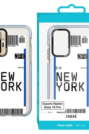 Coque billet d'avion - NEW YORK pour Redmi Note 10 Pro Commande En Gros