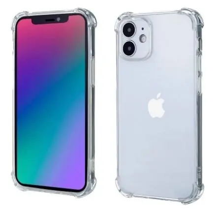 Offre Du Jour Ceezs Coque iPhone 12 antichoc protection de caméra (transparent)
