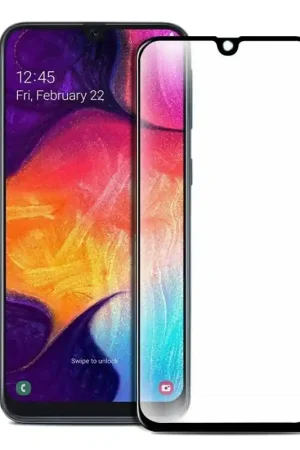 Verre Trempé Complet Noir pour Samsung Galaxy A70 Bon Marché