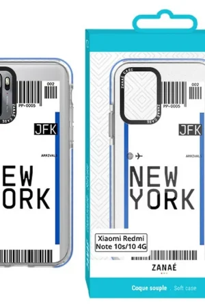 Coque billet d'avion NEW YORK pour Redmi Note 10 Pas Cher