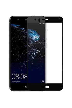 Réduction Verre Trempé Complet Noir pour Huawei P10 Lite