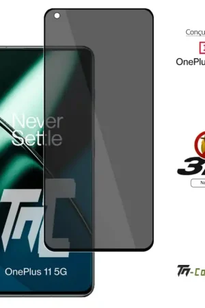 Nouvelle Collection OnePlus 11 5G - Verre trempé 3D Privacy (teinté anti-espion) - TM-Concept®