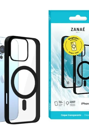 Coque Compatible MagSafe pour iPhone 13 Pro Noir Soldes