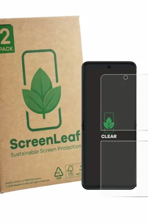 Must-Have 2 Pièces ScreenLeaf Clear Protection d'écran durable pour Motorola Razr 70 Plus