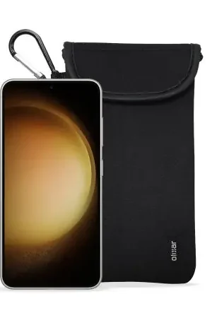 Vente Flash Olixar Black Shock and Impact Resistant Neoprene Pouch with Card Slot - For Samsung Galaxy S24 Ultra