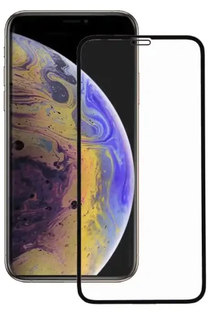 Affaire À Saisir Verre Trempé Complet Noir pour iPhone XS Max
