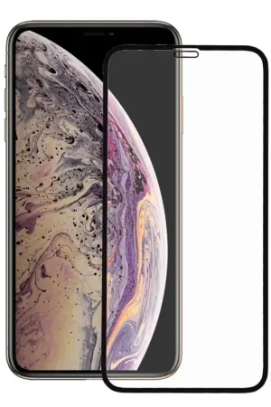 Offre Du Jour Verre Trempé Complet Noir pour iPhone XS