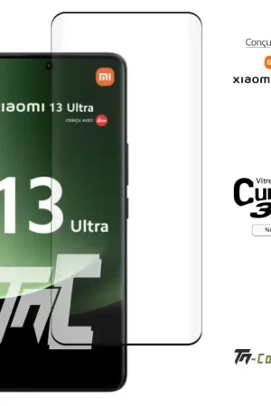 Commander Vite Xiaomi 13 Ultra - Verre trempé 3D incurvé - Noir - TM-Concept®
