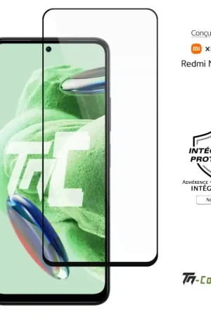 Certifié Xiaomi Redmi Note 12 - Verre trempé intégral Protect - Noir - TM-Concept®