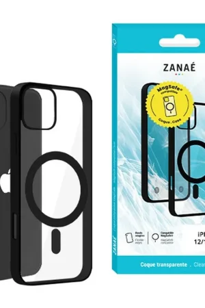 Coque Compatible MagSafe pour iPhone 12 / 12 Pro Noir Prix Réduit