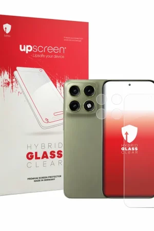Haute Qualité upscreen Hybrid Glass Clear Premium Protection d'écran en verre pour Motorola Edge 70 Pro (Avant+Caméra)