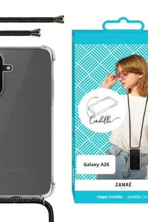 Certifié Coque Cordella avec cordon pour Galaxy A26 Transparent