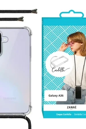 Coque Cordella avec cordon pour Galaxy A36 Transparent Expédié Aujourd’hui
