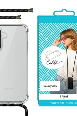 Coque Cordella avec cordon pour Galaxy A56 Transparent Commander Maintenant