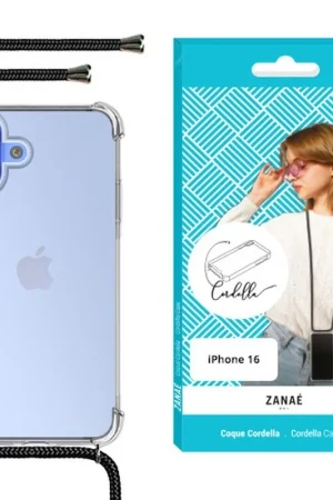 Coque Cordella avec cordon pour iPhone 16 Prix Promo
