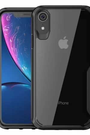 Top Vente ShieldCase Coque antichoc iPhone Xr (transparent/noir)