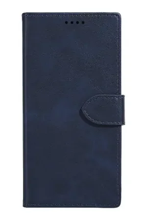 Quantité Limitée Olixar Navy Vegan Leather Wallet Stand Case - For Samsung Galaxy S24 Ultra