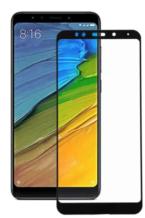 Verre Trempé Complet Noir pour Xiaomi Redmi 5 Plus Meilleure Vente