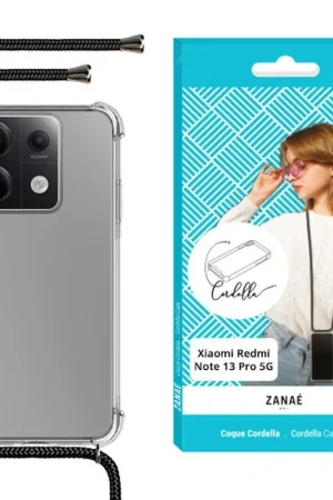 Coque Cordella avec cordon pour Redmi Note 13 Pro 5G Transparent Populaire