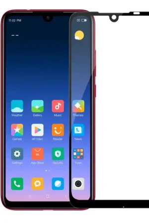 Paiement Sécurisé Verre Trempé Complet Noir pour Xiaomi Redmi Note 7