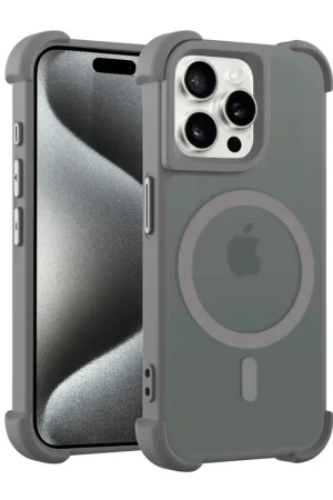 Coverzs Coque antichoc mate avec MagSafe iPhone 13 Pro Max (gris) Expédition Rapide